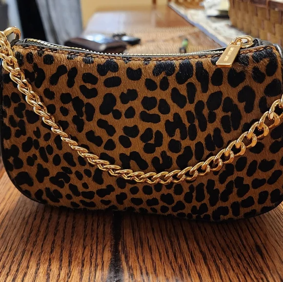 Michael Kors Carmela Leopard Print Women's Small Bag - Picture 4 of 13